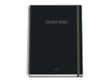 Dohe Color Vibes - Cuaderno - encuadernado espiral - A4 (210 x 297 mm) - 100 hojas / 200 páginas - cuadriculado - negro - cartón recubierto de papel laminado