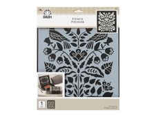 FolkArt - Pochoir artisanal - 24.1 x 21.6 cm