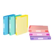 Classeur A4 - 4 Anneaux 30 mm Carton Rigide – 250 Feuilles – Tranche 5 cm avec Porte-Étiquette - disponible dans différentes couleurs