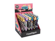 CoolPack - Pluma borrable - no permanente - azul - 0.5 mm - replegable - con borrador