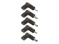 NGS BUD-AS - Kit adaptateur de connecteur d'alimentation pour prise CC de 6,0 mm - Alimentation USB (100 W) - noir