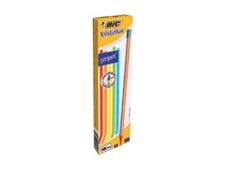 BIC EVOLUTION Stripes - Crayon - HB - avec gomme (pack de 12)