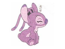 Craft Buddy Crystal Art Disney Stitch - Craft diamond mosaic charm - ange - 10 cm