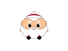 Oreiller squishy Santa – Coussin moelleux Noël