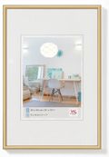 Cadre en plastique verre classique WALTHER "New Lifestyle" 10 x 15 cm coloris gold