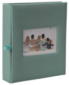 Album photos classique personnalisable mémo 200 ERICA "Square" pour 200 photos 11,5 x 15 cm coloris vert