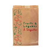 1000 Sacs kraft fruits 3 kg - 22 + 9 x 34 cm