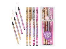 TOPModel - Roller - chien - or pailleté, argent scintillant, bronze paillettes, glitter rose gold - encre gel (pack de 4)