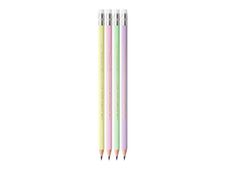 BIC EVOLUTION - Crayon - graphite - non permanent - HB - avec gomme (pack de 12)