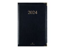 Oberthur Kiev - Agenda - semainier - 90 x 165 mm - noir