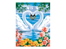 OZ INTERNATIONAL Painting by Number - Peinture par numéro - swans in love