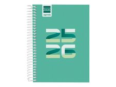 Agenda escolar espiral Cool 1/8 DP 25-26 Verda 120x164