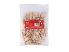 APLI kids Diy - Ensemble de poupées inachevé - 48 pièces - Maxi - 2.5 / 5 cm - bois naturel - bois