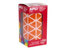 APLI kids - Adhésif décoratif - 2832 pièces - triangulaire - 20 x 20 x 20 mm - 59 feuilles - orange - permanent - papier
