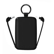 Jaym - Powerbank / batterie de secours rechargeable - porte clé - 4000 mAh  - noire