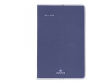 Oberthur Colorside - Agenda - 2025 - 2026 - semainier - mini - 100 x 150 mm - bleu marine - plastique