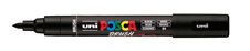Posca - Marqueur peinture pointe moyenne brush - 1-4 mm - noir