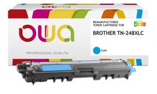 Cartouche laser remanufacturée Brother TN248XL - Cyan - Owa
