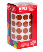 Rollo Gomets redondos 15mm Marrón