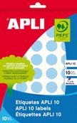 Etiquetas APLI 10 azules 19mm 8 hojas