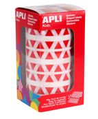 Rollo Gomets triangulares 10.5mm Rojo