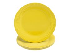 Pronappe - Assiette - Taille 23 cm diameter - rond - jetable - jaune (pack de 20)