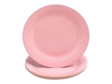 Pronappe - Assiette - Taille 23 cm diameter - rond - jetable - rose (pack de 20)