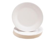 Pronappe - Assiette - Taille 23 cm diameter - rond - jetable - blanc (pack de 50)