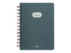 Oberthur Bali - Cahier de notes - reliure à anneaux métalliques - B6 (125 x 176 mm) - 100 feuilles / 200 pages - papier ivoire - doublé