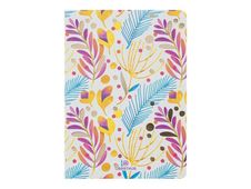 Oberthur - Cahier de notes - A6 (105 x 148 mm) - 64 feuilles / 128 pages - papier ivoire - ligné, quadrillé - pink palms