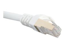 iggual - Cable de interconexión - RJ-45 (M) a RJ-45 (M) - 5 m - S/FTP - CAT 6a/7 - sin halógenos, sin enganches - blanco