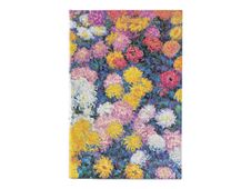 PAPERBLANKS MONET'S CHRYSANTHEMUMS - Carnet couverture rigide - midi 120 x 180 mm - 144 pages unies ivoire - couverture multicolore