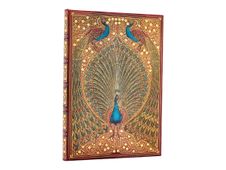 Paperblanks Sangorski & Sutcliffe - Carnet de notes - 120 x 180 mm - 144 pages - hafiz's peacocks
