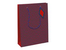 Clairefontaine Geo - Sac cadeau grand 26,5 x 14 x 33 cm - rouge