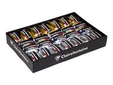 Clairefontaine - Ruban d'emballage cadeau - 0.7 cm x 10 m - métallique - or, argent