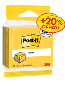 Post-it® - Cube de Notes Ultra - 76 mm x 76 mm - 390 dont 65 Feuilles Offertes - 100% PEFC