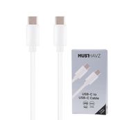 Grab 'N Go - Câble de charge - USB-C - 60W - 1 m - blanc