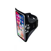 Wantalis - Brassard pour téléphone portable - Lycra, élasthanne - noir - 5.8"