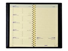 Agenda Brepols Palermo Classic Notaplan - semainier - 8,9 x 16 cm - couverture rouge