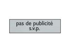 Pickup Alulook - stop pub - rectangulaire - 165 x 44 mm - autocollant
