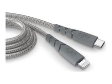 Force Power - Câble Lightning - USB-C mâle vers Lightning mâle - 2 m - Certifié MFI - gris