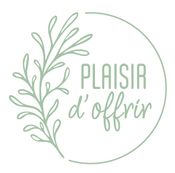 Plaisir d’Offrir – 500 étiquettes rondes autocollantes vert et blanc – rouleau déco nature