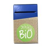 Avery - 500 étiquettes Bio Rondes Autocollantes en rouleau - Ø 35 mm  - Bio - 1 rouleau de 500 Stickers pour entrepreneurs, smallbusiness, DIY, scrapbooking.