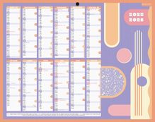 Calendrier année scolaire BOUCHUT "Emploi du Temps Mini" 21 x 26,5 cm PEFC 70 %