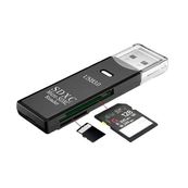 Lecteur USB 3.0 de carte micro sd et SD - noir