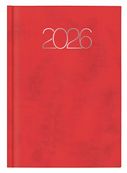 Agenda anual Premium Día página Rojo 755