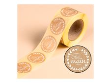 Avery - 500 Etiquettes Fait main - Adhésif décoratif - rond - 35 mm diametre - papier