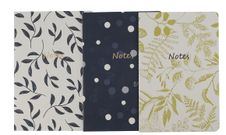 Boho Farmer - Lot de 3 carnets A5 14,8 x 21 cm - Lignés - 48 pages - 70 g