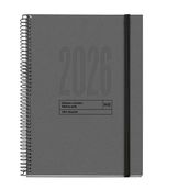 Agenda anual espiral Plus SVV Recycled Grafito 2026 - Català