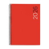 Agenda anual espiral Plus DP PP City Rojo 2026 - Català